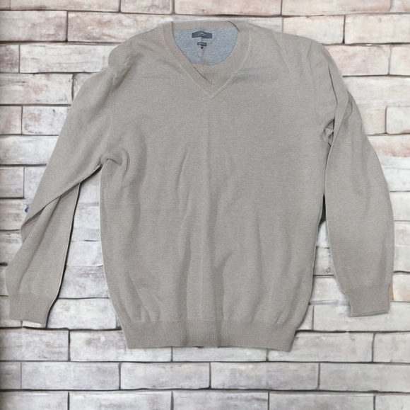 Johann Konen Men's Pullover Designer Sweater Size XXL Classic Preppy V-neckline - Picture 1 of 14